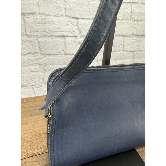 Vintage Coach Navy Blue Legacy Leather Crossbody Bag Timeless Classic Minimalist - Picture 6 of 16